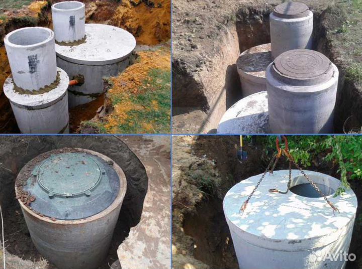 Септик из бетонных колец