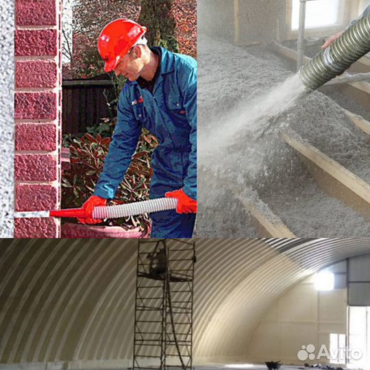 Утепление пеной ппу эковатой договор+гарантия