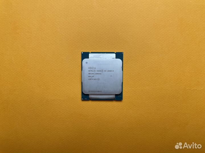 Intel xeon E5 2690 v3 12 ядер, 3.2 ггц, 24 потока