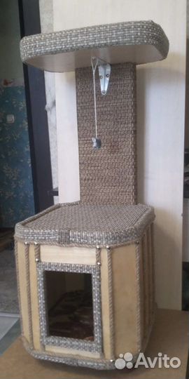 Домик для кошки с когтеточкой