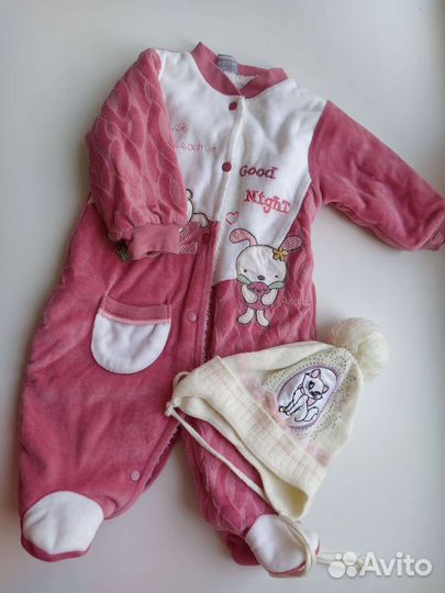 Комбинезон плюшевый для девочки