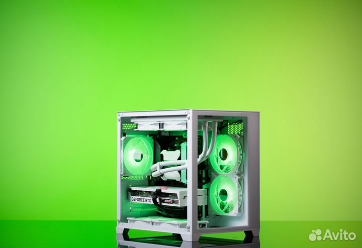 Игровой пк paladin79 RTX 3050 8GB NEW Ryzen 5 5500 Evesky AquaBox O11 Dynamic Evo argb white