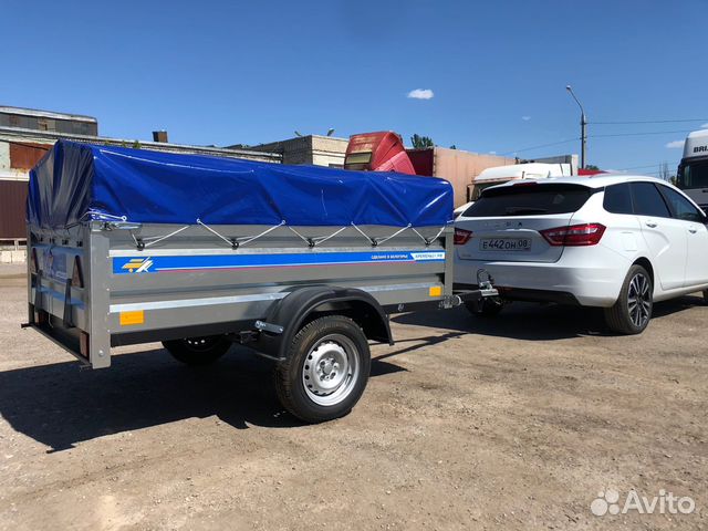 Легковой прицеп Кремень 2,2х1,3x0,5 самосвал