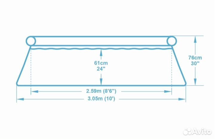 Новый надувной бассейн Bestway Fast Set 183х51 см