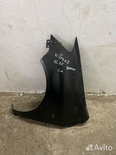 Крыло переднее левое hyundai getz