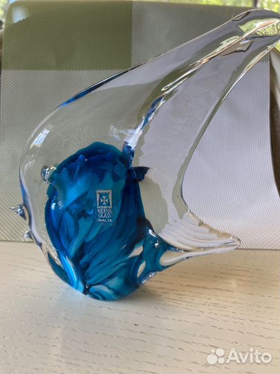 Фигурка рыбки стекло mdina glass