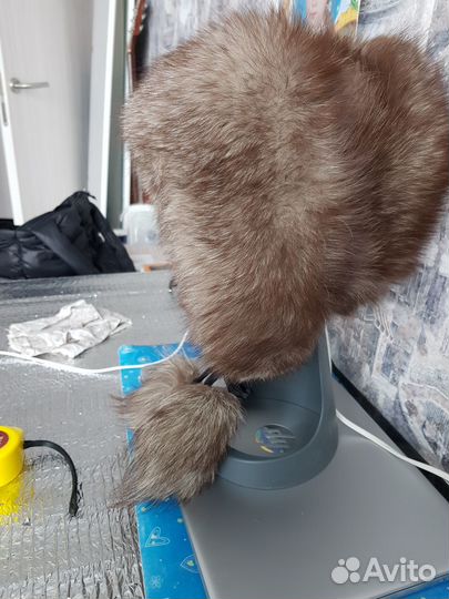 Детская меховая шапка из песца