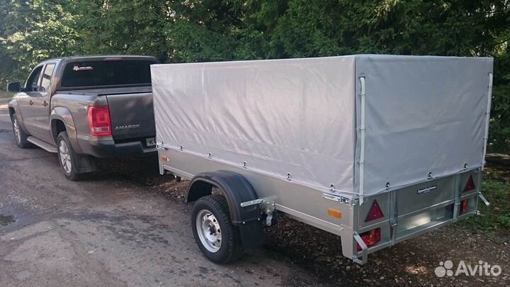 Прицеп сст-7132-2К 2,2х1,2 оцинк. выс. Новый