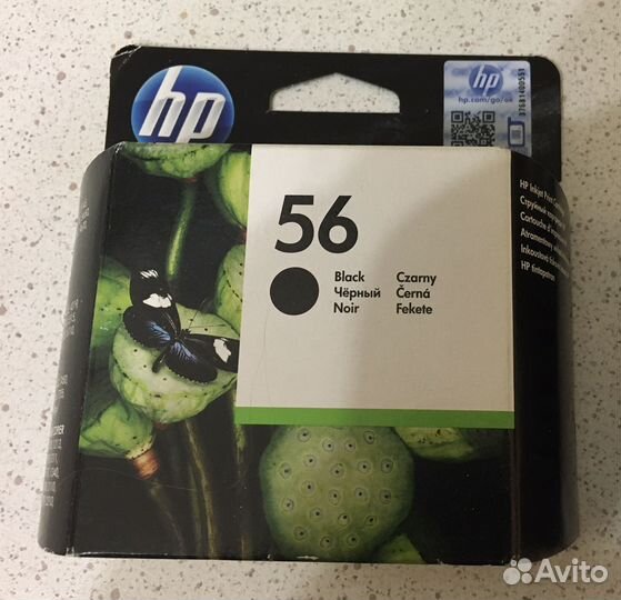 Комплект оригинальных картриджей hp 56 и 57