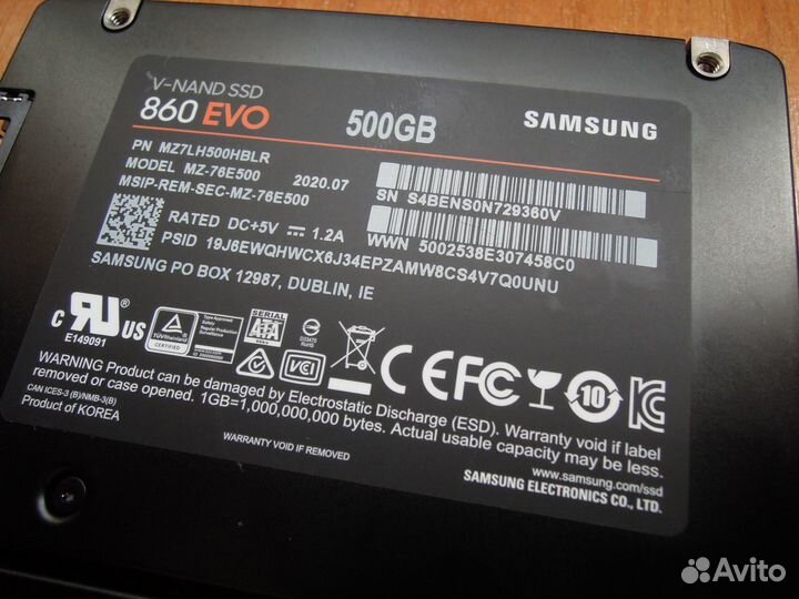 Samsung & Kingston / SSD / 500GB / 480GB