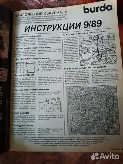 Журнал burda moden 1989 г