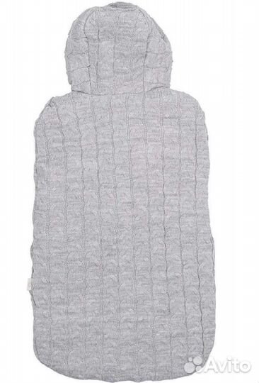 Конверт вязаный утеплённый LEO серый р. 50-56
