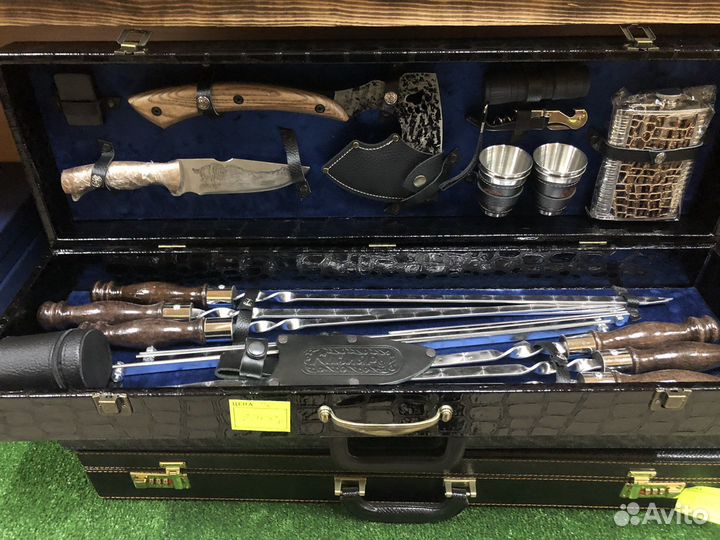 Шашлычный набор в кейсе с Крутым Топором
