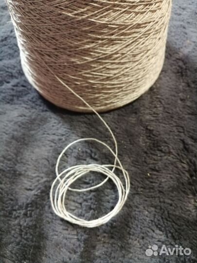 Нитки натуральный лён
