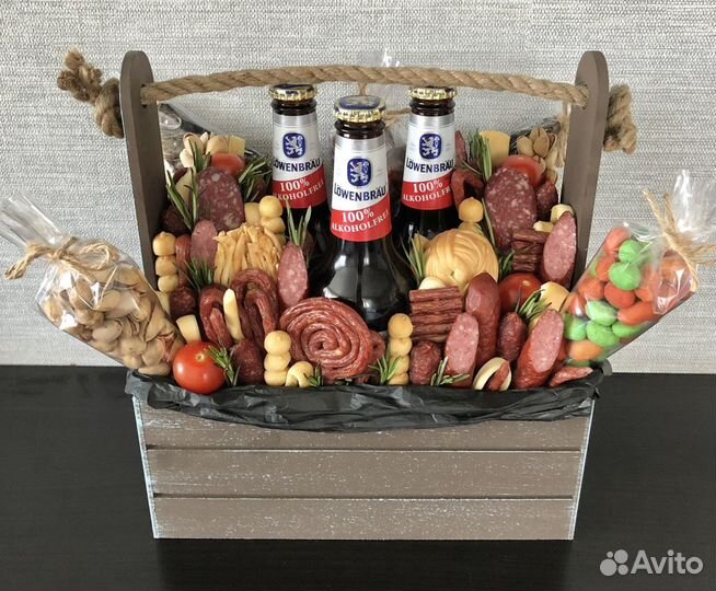 Мужской ящик/букет-конверт