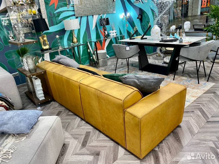 Диван натуральная бразильская кожа