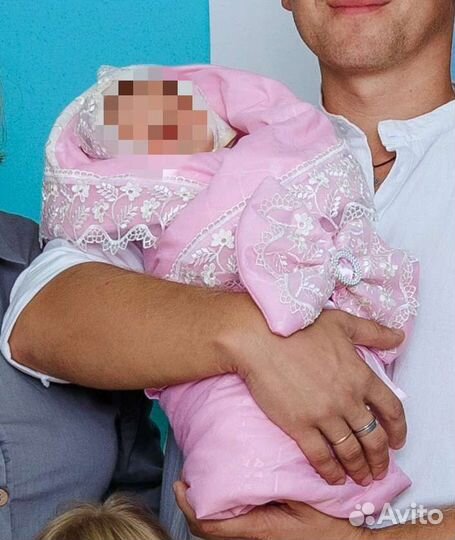 Конверт на выписку для девочки летний лето