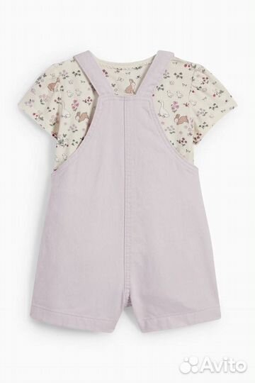 Комплект С&А Футболка+Комбинезон 62,68,74,80