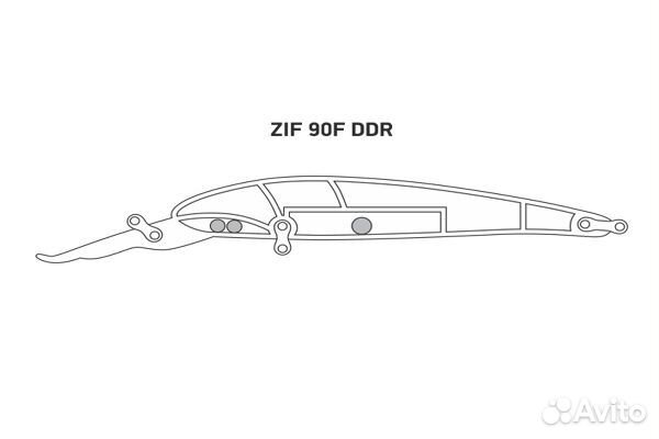 Воблер LureMax ZIF 90F DDR-065 8,5 г