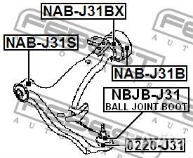 Сайлентблок передний переднего рычага