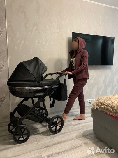 Коляска 2 в 1 эко кожа