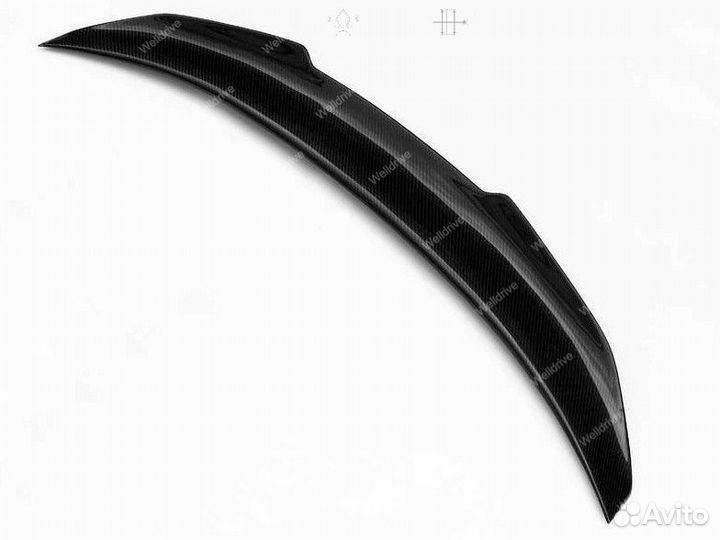 Спойлер BMW M4 F82 F83 стиль PSM черный глянец