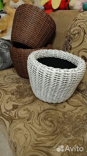 Кашпо из ротанга 12 литров