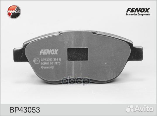 Колодки тормозные дисковые BP43053 fenox