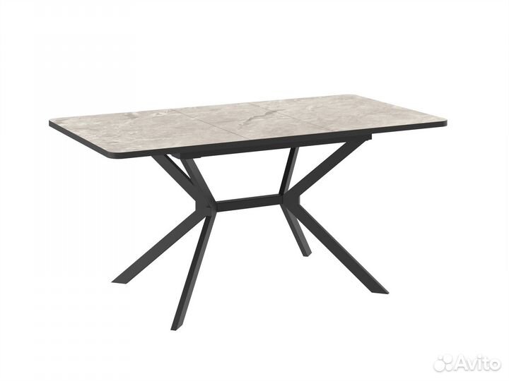 Стол прямоугольный crystal-120 120+40*80