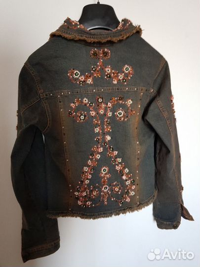 Джинсовый костюм, юбка жакет