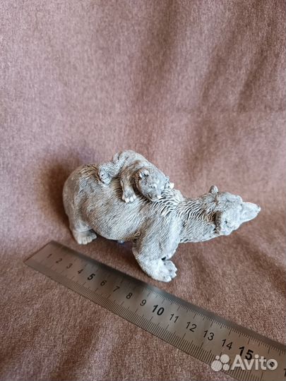 Статуэтка скульптура медведь мрамор