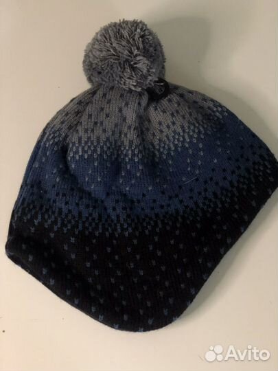 Шапка зимняя детская Uniqlo синяя новая с биркой