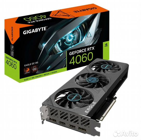 Видеокарта Gigabyte GeForce RTX 4060 8 гб (GV-N406