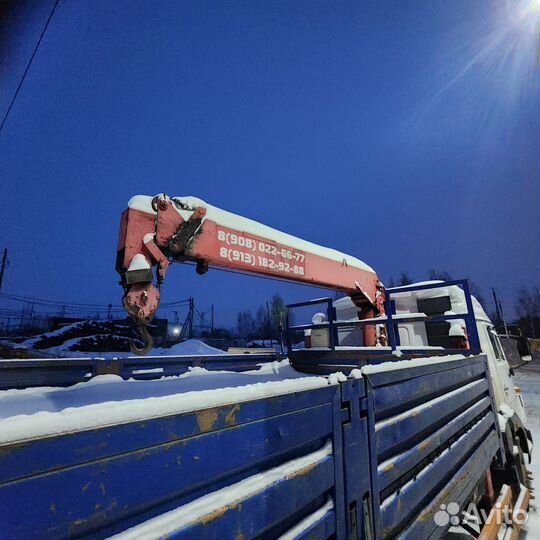 Бортовой грузовик КАМАЗ 4308 с КМУ UNIC, 2005