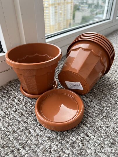 Горшок для цветов с поддоном новый горшки новые