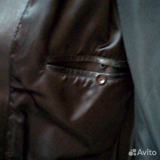 Кожаный пиджак мужской 50 52