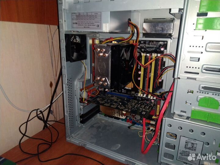 Комплект Asus P5QC+Xeon E5440+8gb ddr3+Башня
