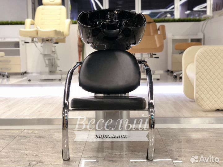 Парикмахерская мойка с глубокой раковиной