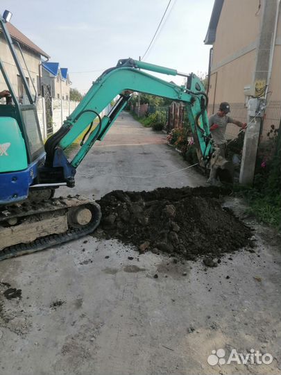Услуги мини экскаватора копка земляные работы