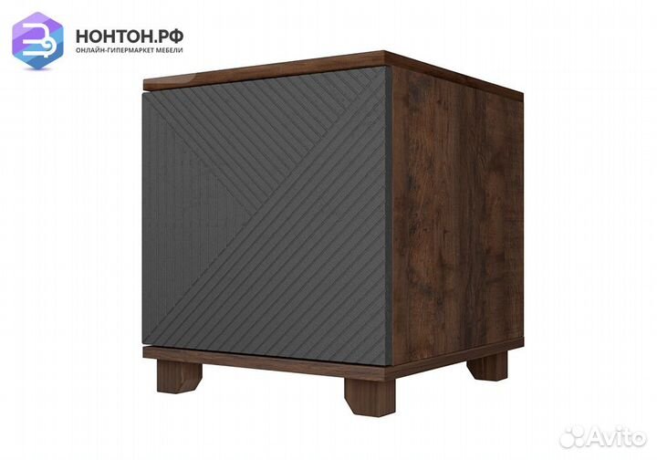 Тумба прикроватная со створкой Копенгаген дуб самд