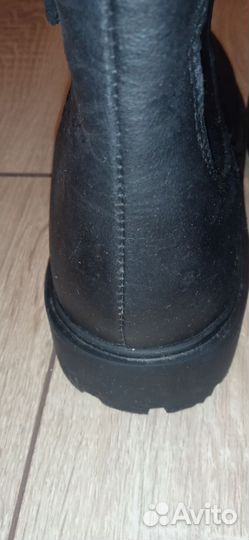 Ботильоны lamberjack 36 р кожа черные полусапожки