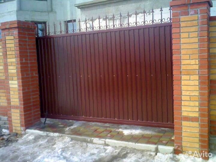 Откатные ворота с автоматикой