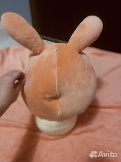 Мягкая игрушка зайчик с пледом