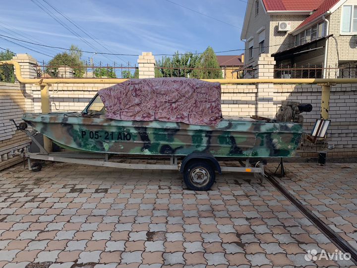 Катер Сарепта удлинненый с мотором и трейлером