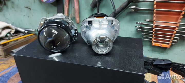 Биксеноновые линзы hella 3r комплект 2шт