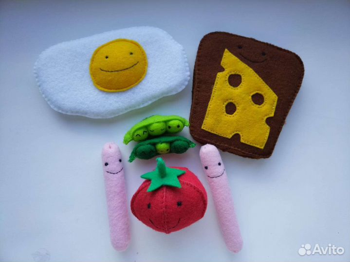 Детский набор игрушек в виде еды Happy bteakfast