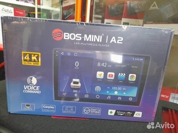 Магнитола мощная Android BOS-mini A2, 4/64, 9