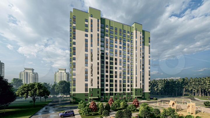 2-к. квартира, 55,4 м², 15/17 эт.