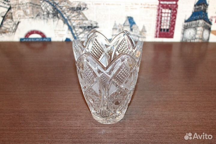 Хрустальная ваза СССР 1980-е гг