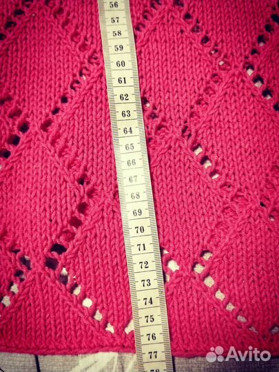 Свитер женский 52-54-56 ажурный, ручная вязка